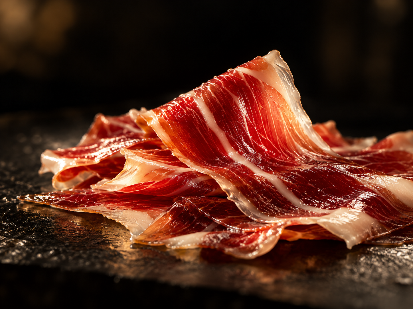 Detalle de jamón ibérico